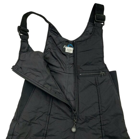Rawik Ski Snow Bibs Overalls Youth Medium Black Unisex Insulated Winter Nylon - Picture 3 of 12